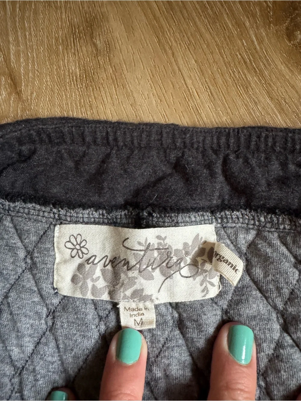 Aventura Quilted Dark Gray Mini Skirt